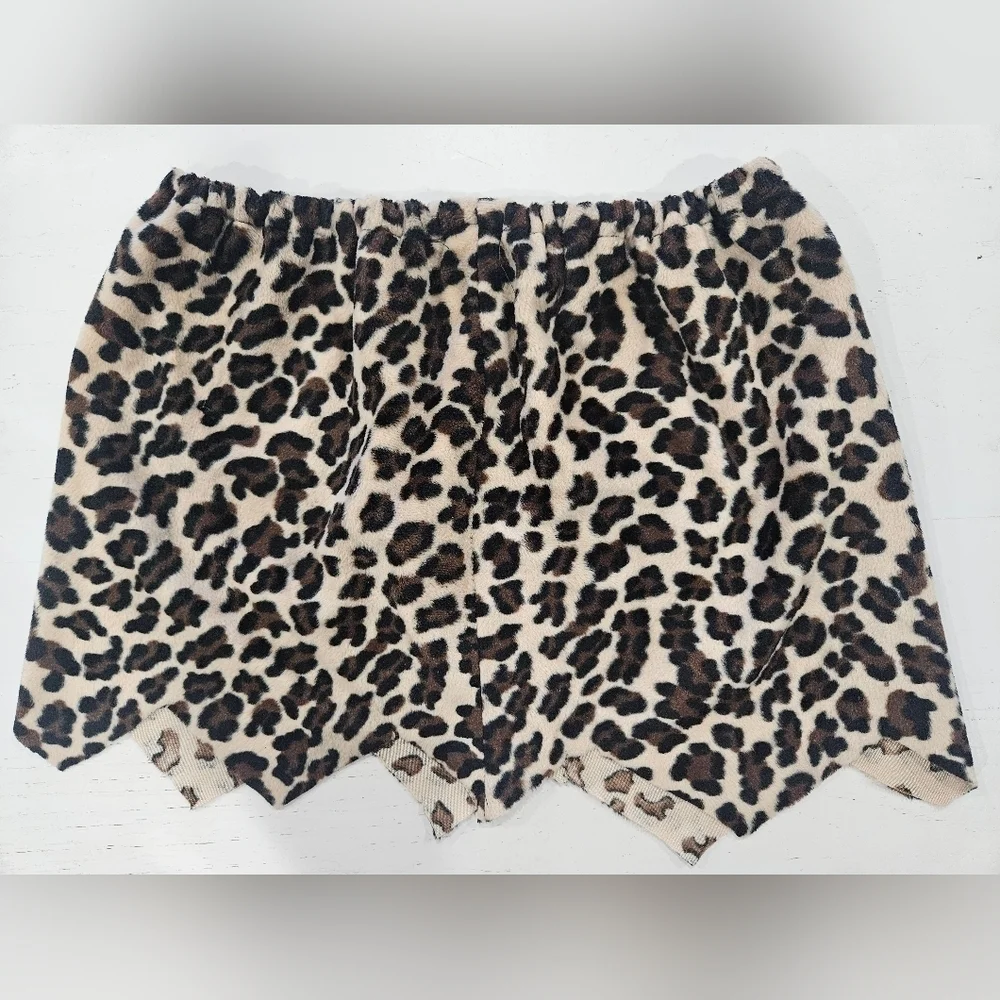 Girls Leopard Cheetah Skirt. Halloween Costume, Homemade Sewn 13